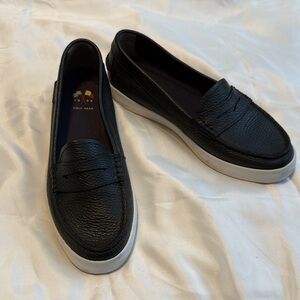 Cole Haan Black Leather Loafers